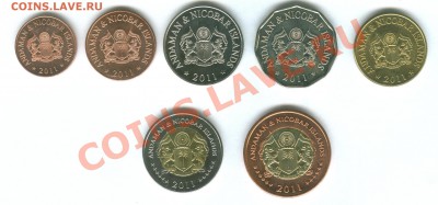 Продам набор монет Андаманские и Никобарские острова (фауна) - 111