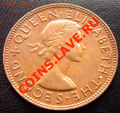Новая Зеландия 1 пенс 1954. До 02.12_22.10мск - 3566