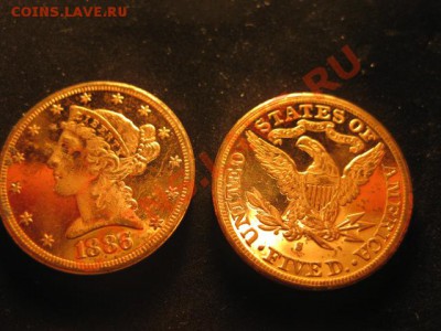 парный дем. оттиск 5 долл. 1886 сша-двор S-позол.-до6.12. 22 - IMG_4896.JPG