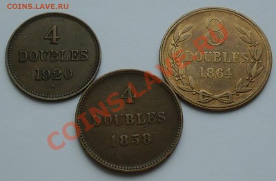 ГЕРНСИ - 4 и 8 дублей 1858-1920 - 686
