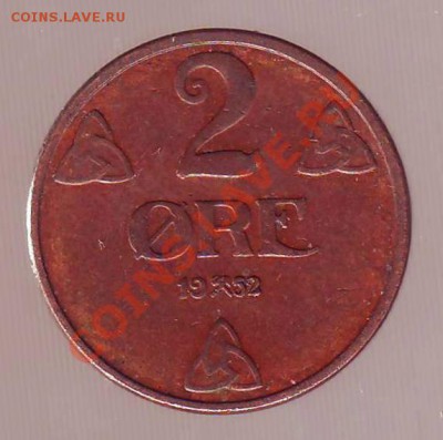 НОРВЕГИЯ.2 ОРЕ. 1952. до 09.12.12 в 22.00мск - норвегия 2 оре 1952 1.JPG
