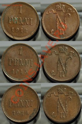1 пенни 1909, 1911-1916 ---- До 05-12-12  в 22-00 по Москве - ЛОТ№1_2