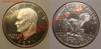 ONE DOLLAR USA 1971s, Ag, с 200 руб!! до 07 дек (пятн) 22.10 - 1D 1971s.JPG