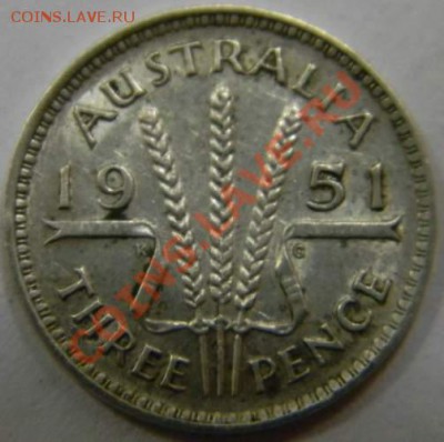 3 пенса Австралия 1951г. - DSCN4271_thumb