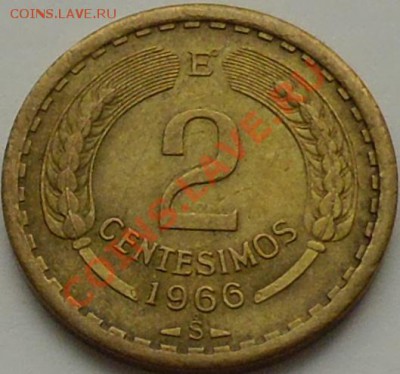 ЧИЛИ - 2 чентесимо 1966 - до 10 ДЕКАБРЯ - 372
