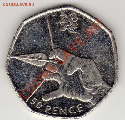 Великобритания 50 пенсов 2011 Тетива до 10.12-22ч (3958) - img929