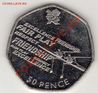 Великобритания 50 пенсов 2011 Гребля до 10.12-22ч (3958) - img930