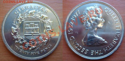 Гибралтар: Крона 1977 Шайба до 10.12.12, 22-00 - Гибралтар крона 1977.JPG