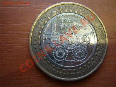 Великобритания: 2 фунта 2004 Локомотив до 12.12.12 22-00 - 2 фунта 2004 Паровоз-1