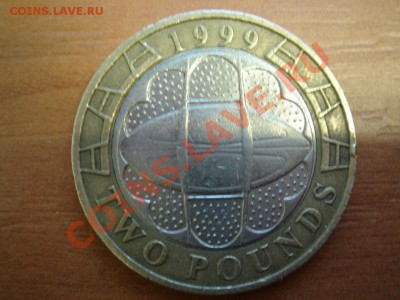 Великобритания: 2 фунта 1999 Регби до 12.12.12 22-00 - 2 фунта 1999 Регби-1