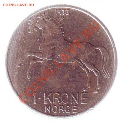 НОРВЕГИЯ.КРОНА.1973.КОНЬ. до 12.12.12 в 22.00мск - норвегия крона 1973 конь 2.JPG