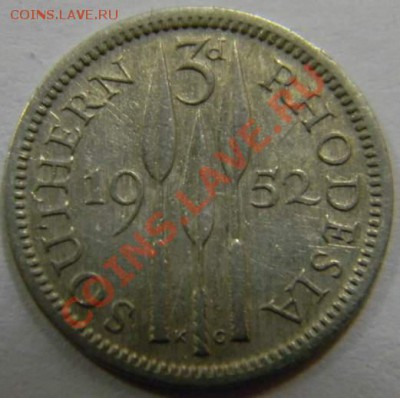 3 пенса Южная Родезия 1952г. - DSCN4243_thumb