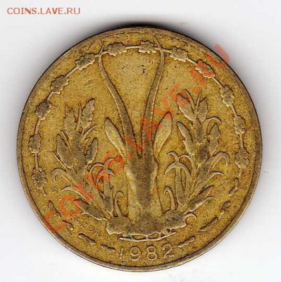 ЗАП.-АФР.ГОС-ВА 5 ФРАНКОВ 1982 ГАЗЕЛЬ ДО 13.12-22Ч (3908) - img089