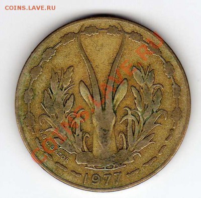 ЗАП.-АФР.ГОС-ВА 10 ФРАНКОВ 1977 ГАЗЕЛЬ ДО 13.12-22Ч (3908) - img092