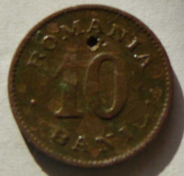 10 БАНИ 1900г. Румыния. - 10бани1900г..Р освещение.