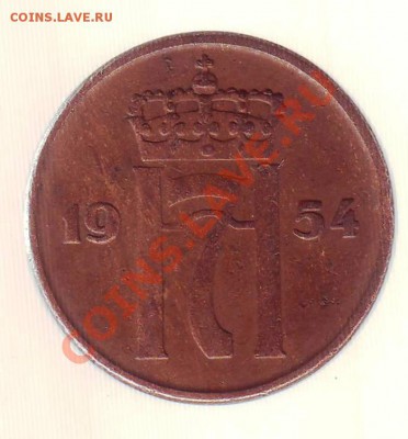 НОРВЕГИЯ.5 ОРЕ.1954. до 13.12.12 в 22.00мск - норвегия 5 оре 1954 2.JPG