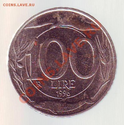 ИТАЛИЯ.100 ЛИР.1996. до 13.12.12 в 22.00мск - италия 100 лир 1996 2.JPG
