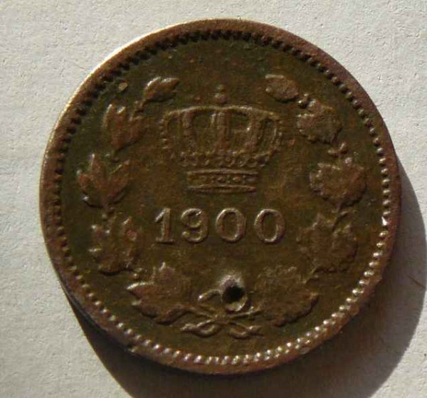 10 БАНИ 1900г. Румыния. - 10бани1900г..А освещение..