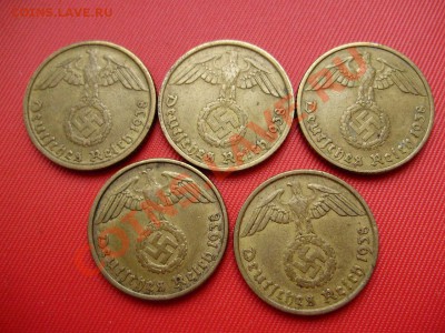 ГЕРМАНИЯ. 10пфеннигов 1938 (B,D,E,F,G)-5шт. до 13.12 22-00 - PC070049.JPG