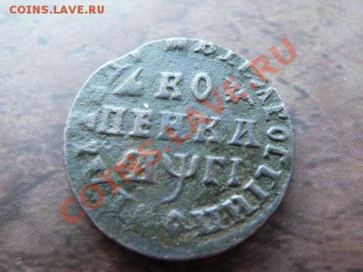 1 копейка ПЕТРОВСКАЯ 1713г. R-2  ЖУРАВЛИКИ на оценку - P1300594.JPG