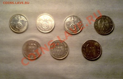 Рейхсмарки.Прошу подсказать предварительную стоимость монет - 08122012065