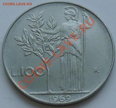 ИТАЛИЯ - 100 лир 1969 - до 15 декабря - 943