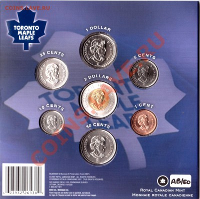 U90 Канада набор 2008 хоккей НХЛ Торонто цвет. 1$ 13.12 - U90 Toronto Set 2008_3