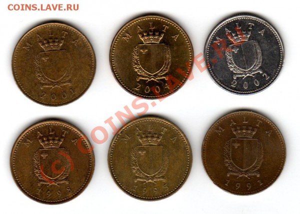 Мальта 1 и 2 цента до 21 октября - Malta Set_A