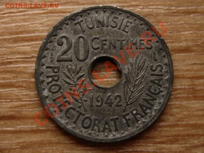 Тунис Франц. 20 сантимов 1942 цинк до 12.12.12 в 21.12 М - IMG_7787