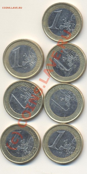 1 евро 7 штук до 19.10.09 22.00 - 1 евро 002