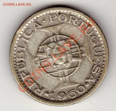 Ag Мозамбик 5 эскудо 1960 до 17.12.12 в 22ч (3948) - img168