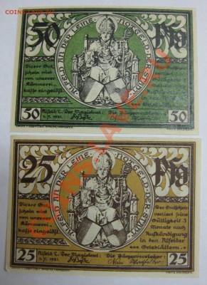 Нотгельд : 50 и 25 пфеннигов stadt ALFELD 1921 !!Пресс!! - IMG_2254.JPG