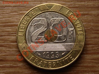 Франция 20 франков 1993 МсМ триметал до 14.12.12 в 21.00 М - IMG_7825