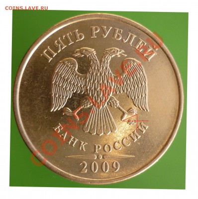 5 рублей 2009 года. Помощь в определении штемпеля. - P1110767 - копия.JPG (2) - копия.JPG