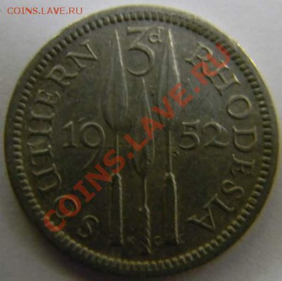 3 пенса Южная Родезия 1952г. - DSCN4313_thumb