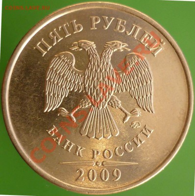 5 рублей 2009 года ММД. Сталь. Новый штемпель!!! - P1110766.JPG(2).JPG