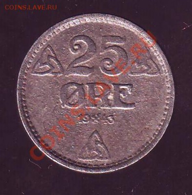НОРВЕГИЯ.25 ОРЕ.1943.ЦИНК. до 20.12.12 в 22.00мск - 25 оре 1943 1.JPG