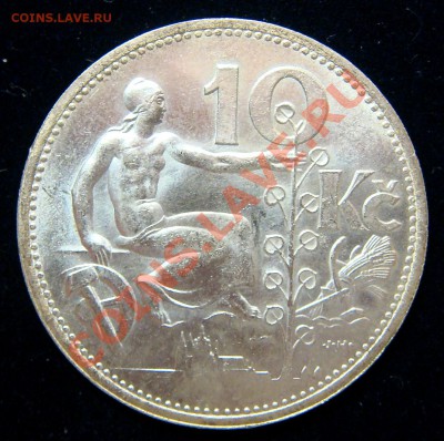 Серебро Чехословакии 1928-1937 на оценку - 2