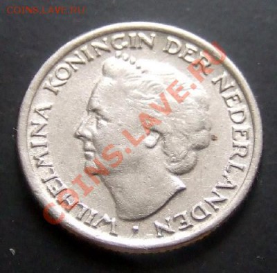 НИДЕРЛАНДЫ 10 центов (1948) до 18.12 (22.00) - Нидерланды 10 центов (1948) А