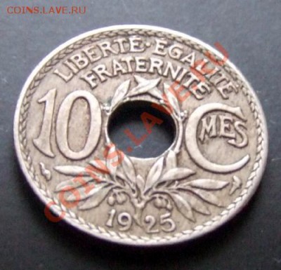 ФРАНЦИЯ 10 сантимов (1925) до 18.12 (22.00) - Франция 10 сантимов (1925) Р