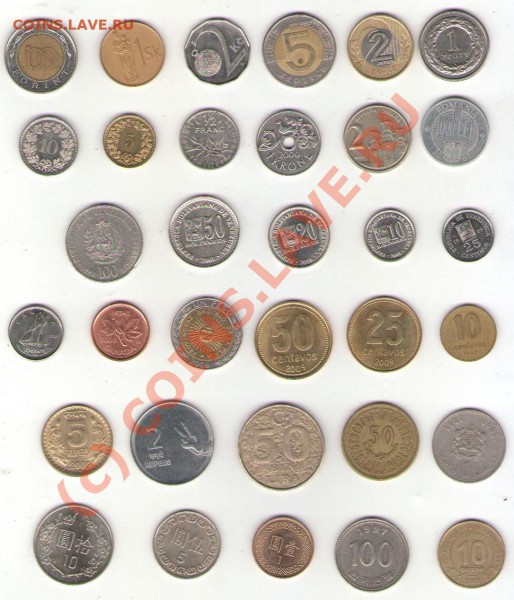 Мои монеты на монеты с животными (Москва) - coins