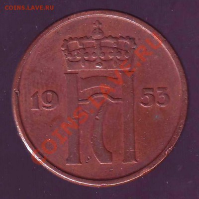 НОРВЕГИЯ.5 ОРЕ.1953. до 21.12.12 в 22.00мск - норвегия 5 оре 1953 2.JPG