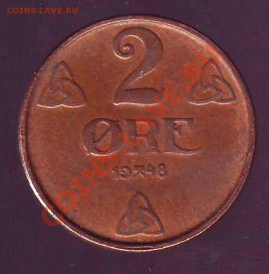 НОРВЕГИЯ.2 ОРЕ.1948. до 21.12.12 в 22.00мск - норвегия 2 оре 1948 1.JPG
