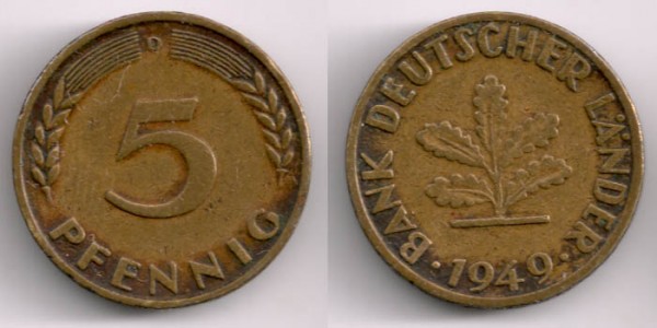 5 пфенигов 1949 - оно ? - 5pfenig1949d