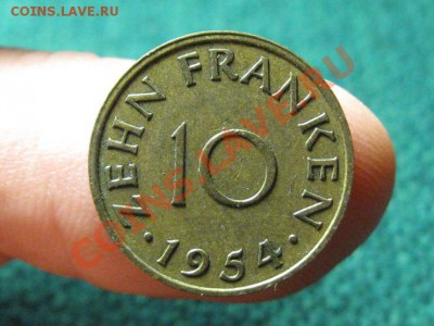 10 Франков 1954 г.  Saarland - IMG_0802.JPG