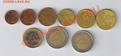 ГРЕЦИЯ набор монет от 1 цента до 2 Евро до 23.12.2012г 21-00 - ГРЕЦИЯ - 9 монет от 1 цента до 2 Евро