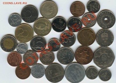 лот монет Европа 30шт. до 25. декабря - 001