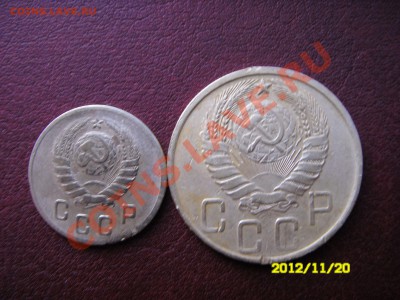 5 копеек в хорошем сохране 1945,1953,1955 и 2коп. 1945года. - SDC14729.JPG