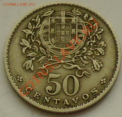 ПОРТУГАЛИЯ - 50 центаво 1940 - до 26 ДЕКАБРЯ - 057