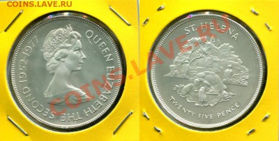 Серебро. Британское Содружество. Елизавета II. - SH-25p-1977